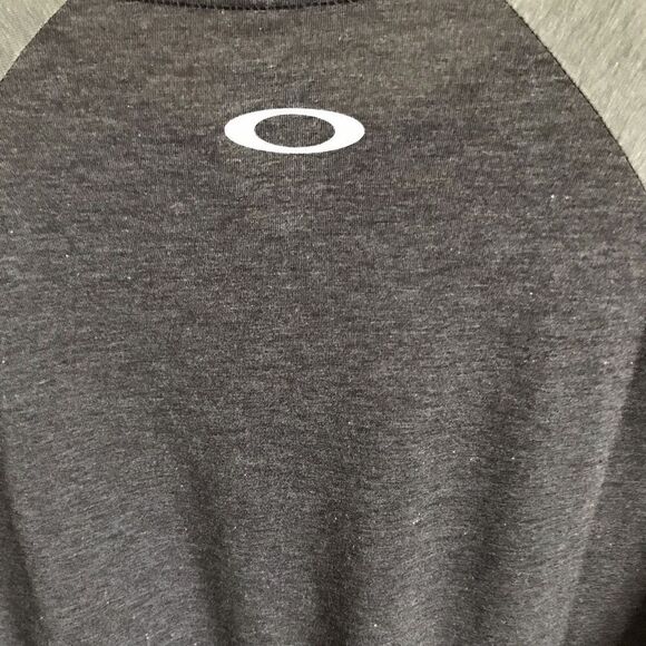 Oakley size men’s XL gray 3/4 sleeve t-shirt flag Americana logo new with tags - Picture 5 of 7